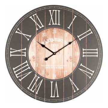 Relógio de parede Ø 58,2 cm, 1x pilha AA, preto/branco
