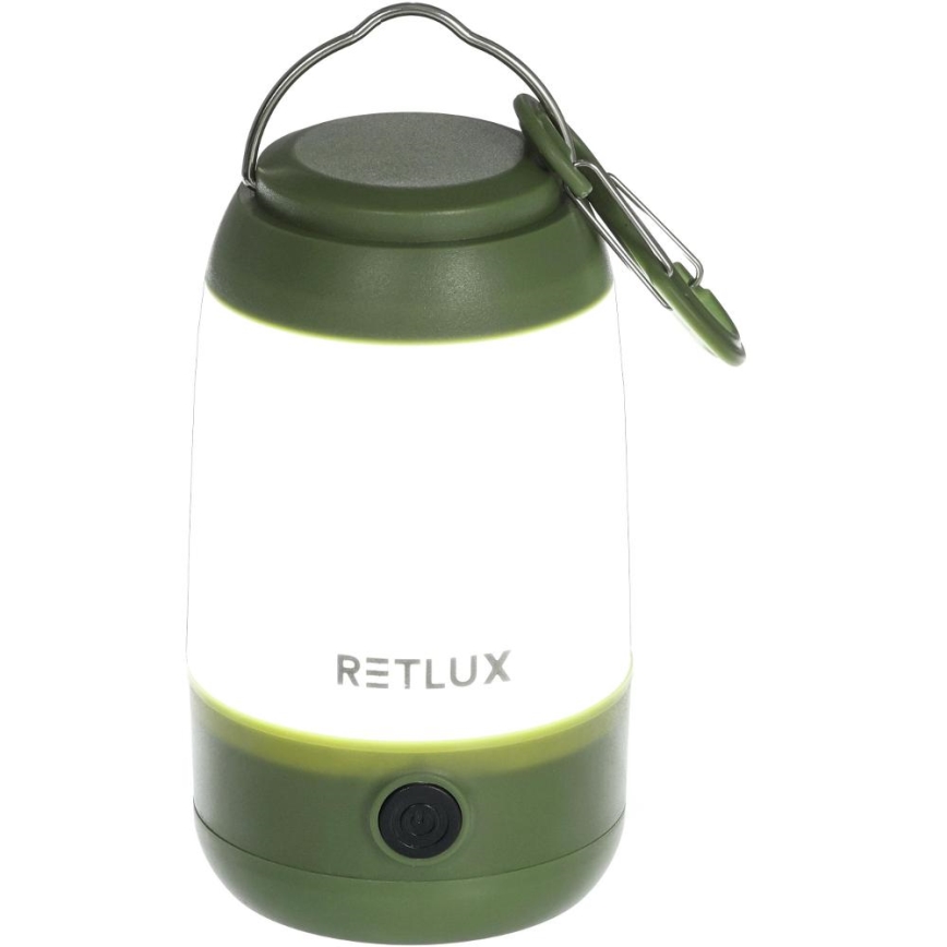 Candeeiro LED portátil regulável LED/3W/3xAAA verde