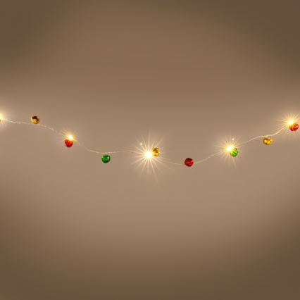 Cordão de luzes LED 40xLED/3xAA 4,3m branco quente