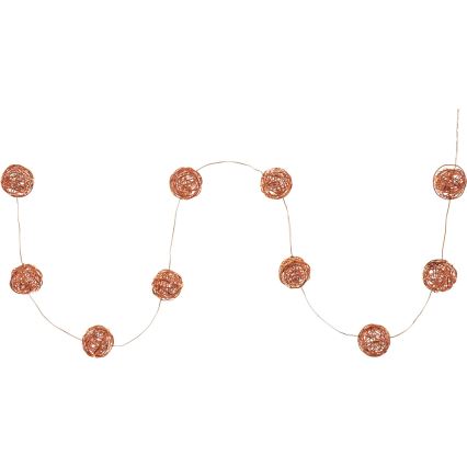Cordão decorativo LED 10xLED/2xAA branco quente