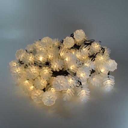 Guirlanda LED para exterior 80xLED/25m IP44 branco quente