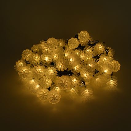 Guirlanda LED para exterior 80xLED/25m IP44 branco quente