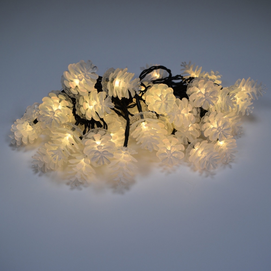 Guirlanda LED para exterior 40xLED/15m IP44 branco quente