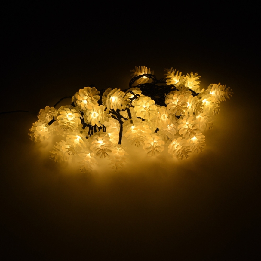 Guirlanda LED para exterior 40xLED/15m IP44 branco quente
