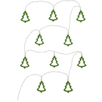 Cordão de luzes LED decorativo 10xLED/2xAA 1,6 m branco quente