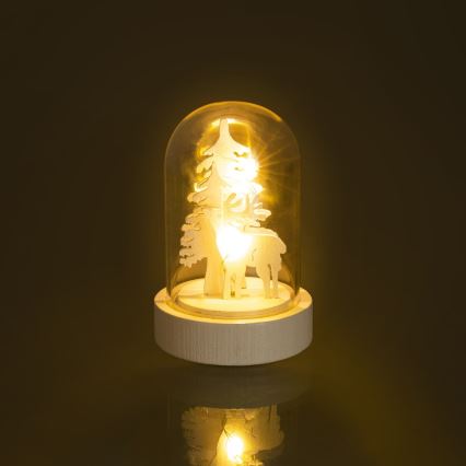 Decoração de Natal LED / 1x CR2032 / branco quente