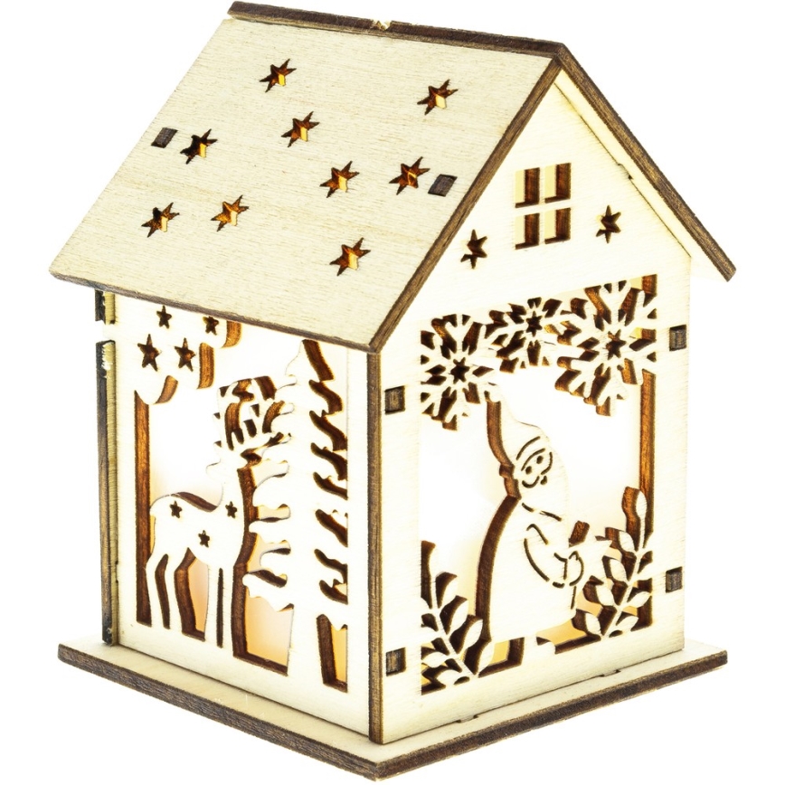 Decoração de Natal LED LED/2xLR44 branco quente