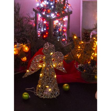 Decoração de Natal LED LED/2xAA anjo