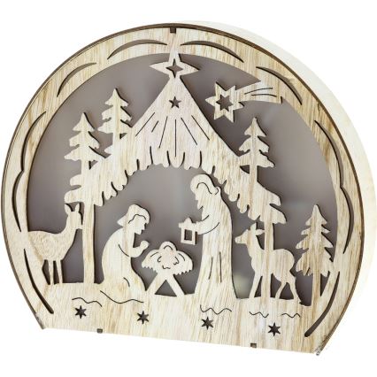 Decoração de Natal LED LED/2xAAA branco quente