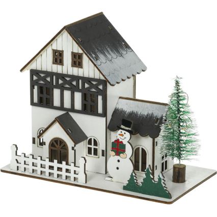 Decoração de Natal LED LED/2xLR44/branco quente casa