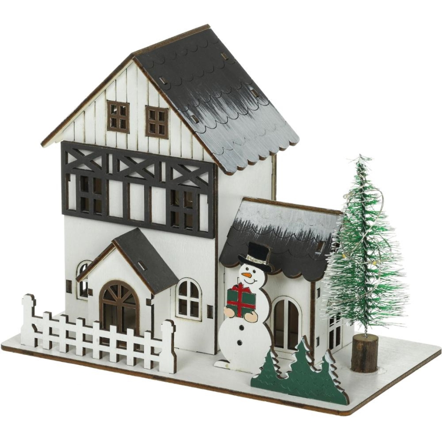 Decoração de Natal LED LED/2xLR44/branco quente casa