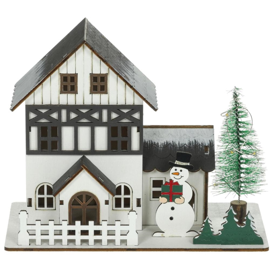 Decoração de Natal LED LED/2xLR44/branco quente casa