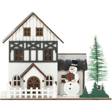 Decoração de Natal LED LED/2xLR44/branco quente casa