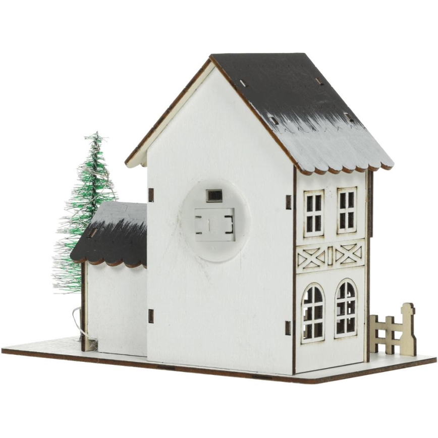 Decoração de Natal LED LED/2xLR44/branco quente casa