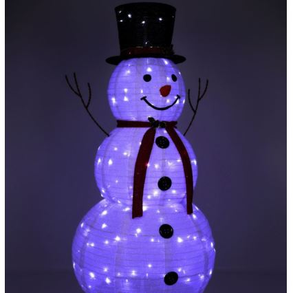 Decoração de Natal LED LED/3,6W/230V 180 cm IP44 boneco de neve