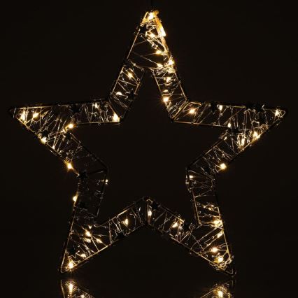 Decoração de Natal LED LED/3xAA/branco quente estrela