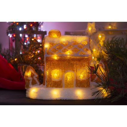 Decoração de Natal LED LED/3xAA branco quente