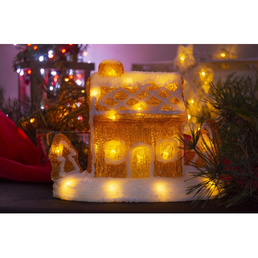Decoração de Natal LED LED/3xAA branco quente