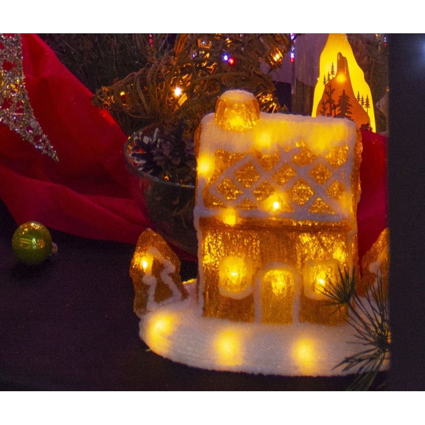 Decoração de Natal LED LED/3xAA branco quente