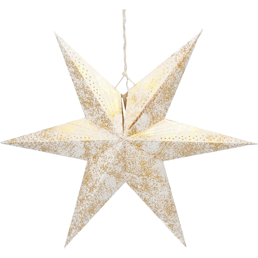 Decoração de Natal LED LED/3xAA dourado estrela
