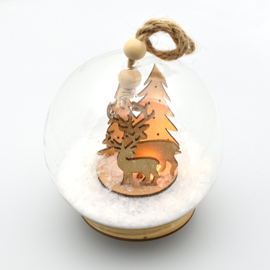 Decoração de Natal LED LED/3xLR44 branco quente