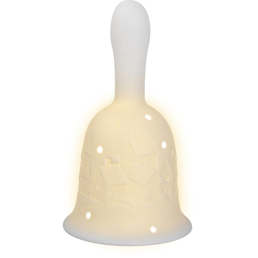 Decoração de Natal LED LED/3xLR44/branco quente sino