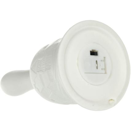 Decoração de Natal LED LED/3xLR44/branco quente sino