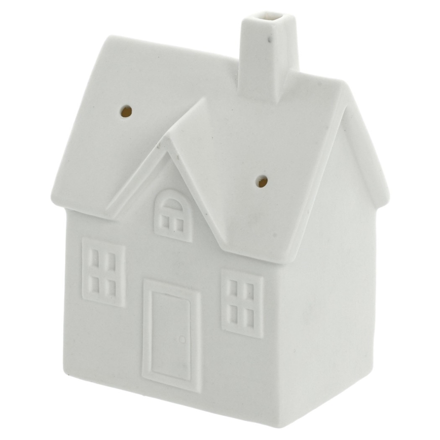 Decoração em porcelana LED/3xLR44/branco quente casa branco