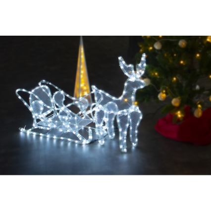 Decoração exterior de Natal LED LED/12W/230V IP44 rena