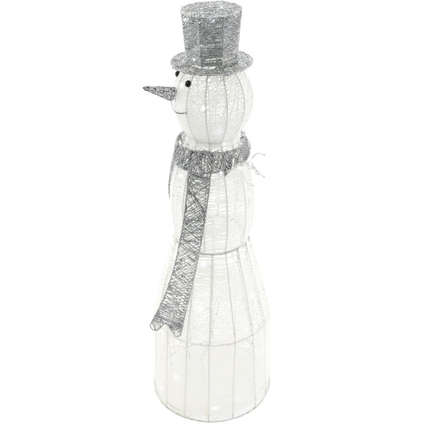 Decoração exterior de Natal LED LED/3,6W/230V/branco frio 124 cm IP44 boneco de neve