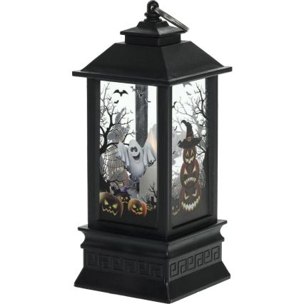 Decoração LED HALLOWEEN LED/3xAAA/branco quente lanterna com abóboras