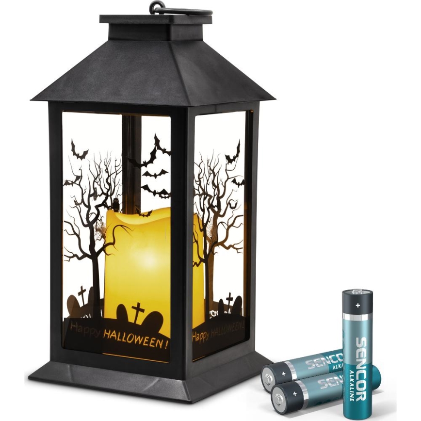 Decoração LED HALLOWEEN LED/3xAAA/branco quente lanterna