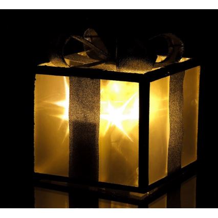 Decoração de Natal LED LED/2xAA 15 cm presente