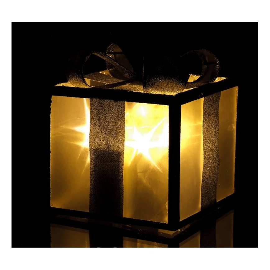 Decoração de Natal LED LED/2xAA 20 cm presente