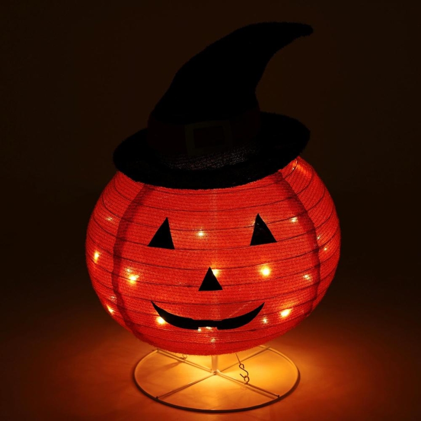 Decoração para exterior LED HALLOWEEN LED/3xAA/branco quente IP44 pumpkin