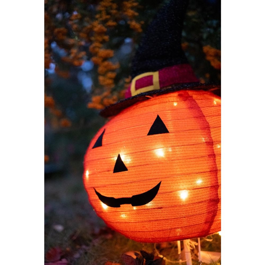 Decoração para exterior LED HALLOWEEN LED/3xAA/branco quente IP44 pumpkin