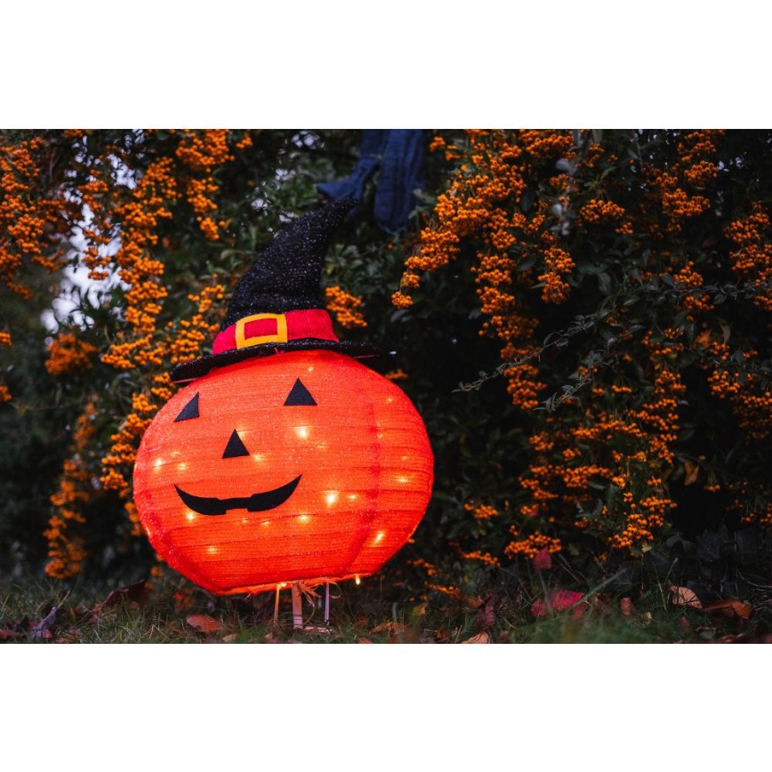 Decoração para exterior LED HALLOWEEN LED/3xAA/branco quente IP44 pumpkin