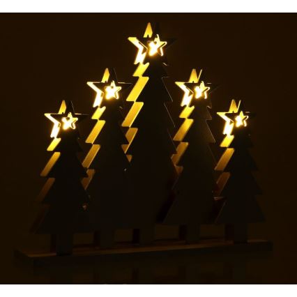 Decorações de Natal LED LED/2xAAA Árvores