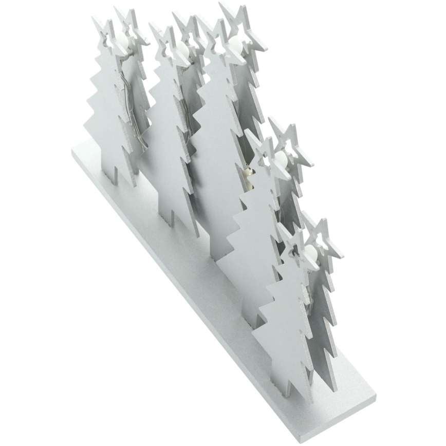 Decorações de Natal LED LED/2xAAA Árvores