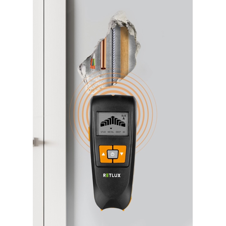 Detector digital subterráneo 4 en 1 9V 1x6LR61