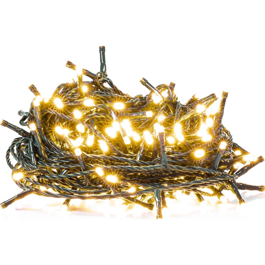 Guirlanda LED para exterior 1000 LEDs, 105 m, branco quente, IP44