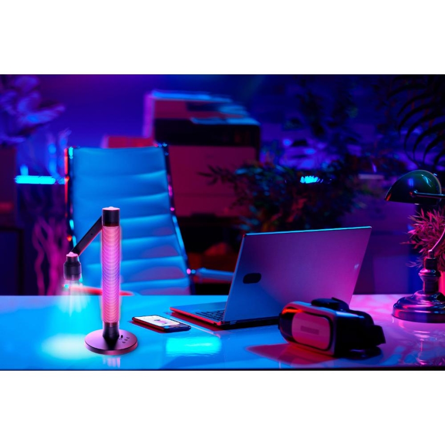 Lâmpada de mesa LED RGBW regulável LED/10W/5V 2700-6000K Wi-Fi Tuya + controlo remoto