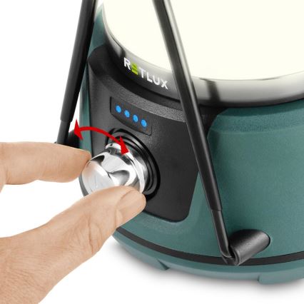 Lâmpada portátil LED dimmerizável com função powerbank LED/3W/4400 mAh IPX2