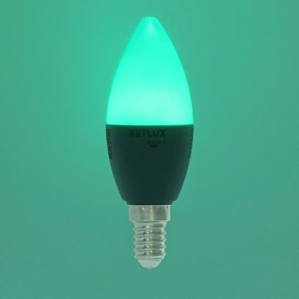 Lâmpada LED RGBW Regulável C37 E14/4,5W/230V 2700-6500K Wi-Fi Tuya