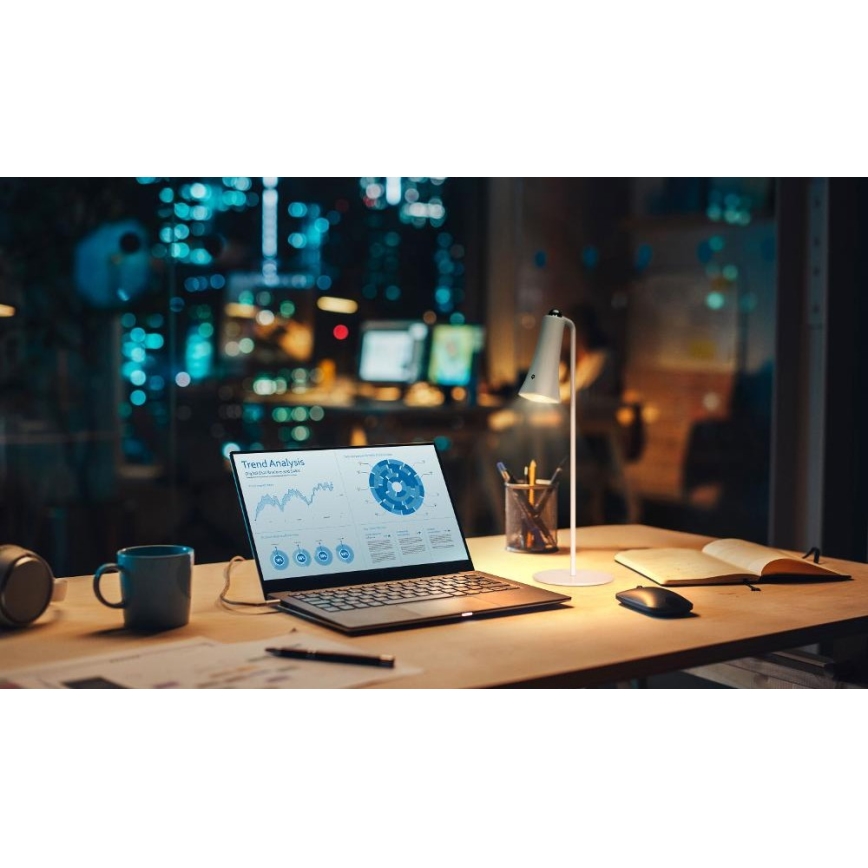 Lâmpada recarregável LED dimerizável 3 em 1 LED/3W/5V 1200 mAh branca