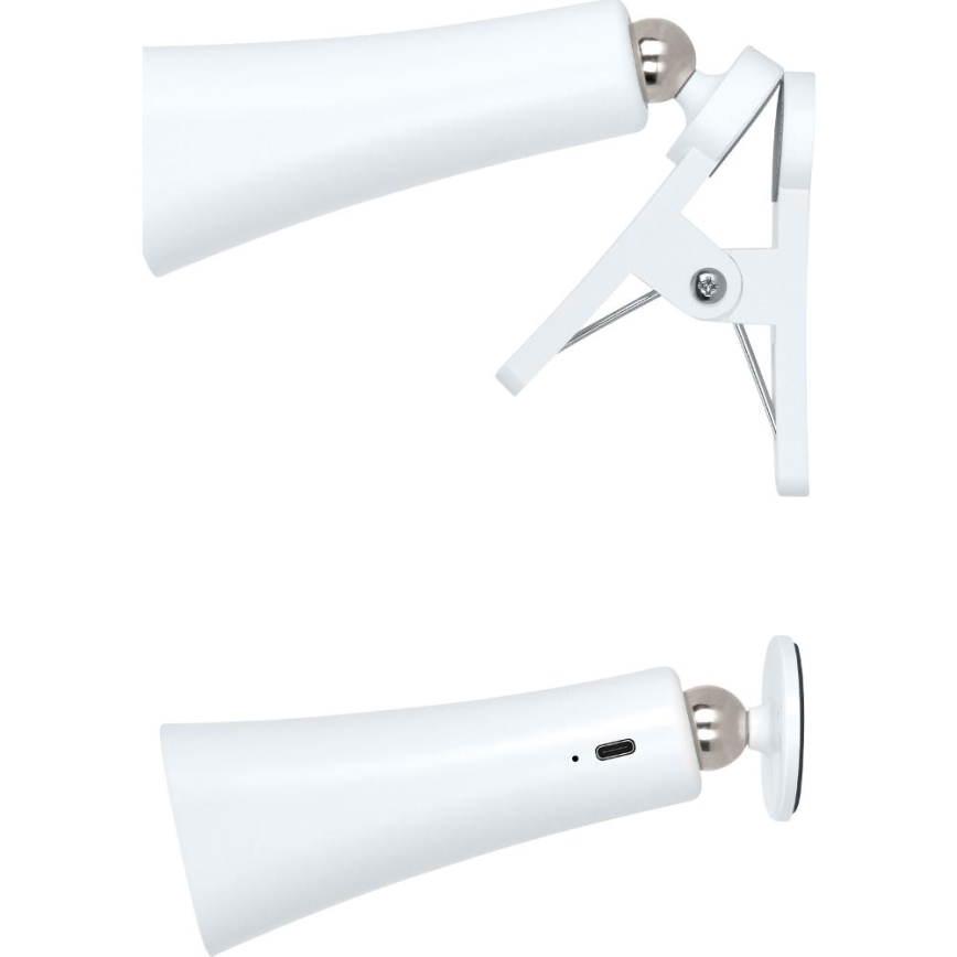 Lâmpada recarregável LED dimerizável 3 em 1 LED/3W/5V 1200 mAh branca