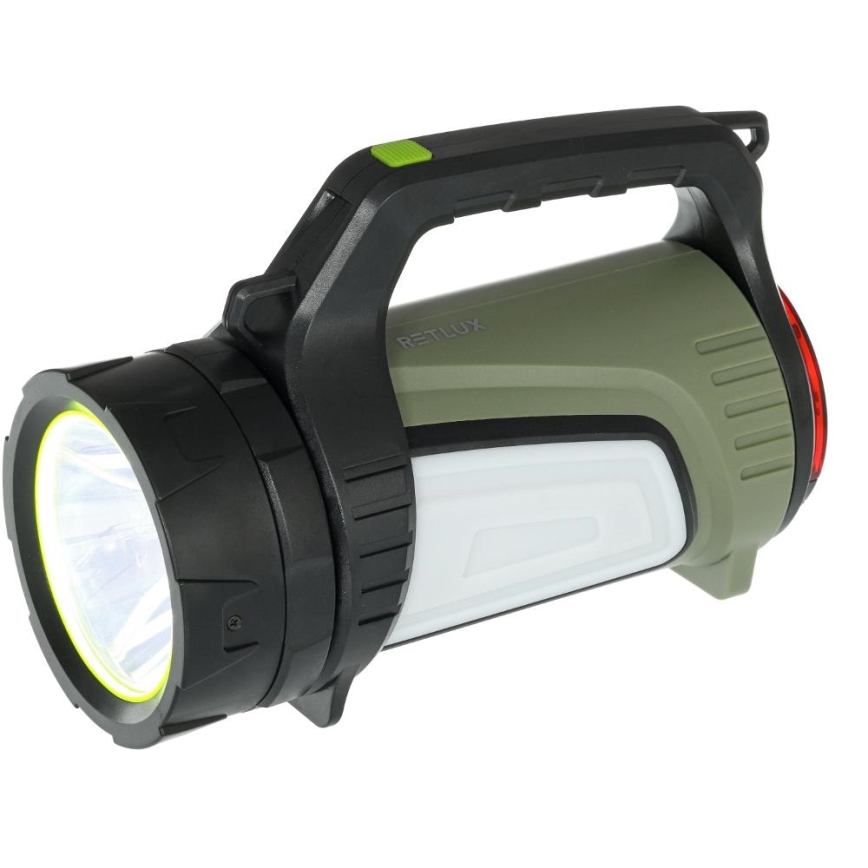 Retlux - Lanterna recarregável LED regulável para exterior com função powerbank, 21W, 4400 mAh, IP44