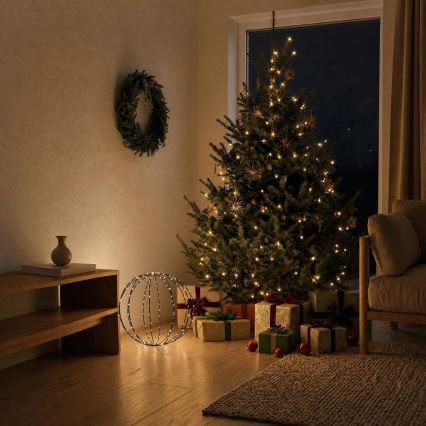 Decoração de Natal LED para exterior LED/2,1W/230V pr. 40 cm IP44 branco quente