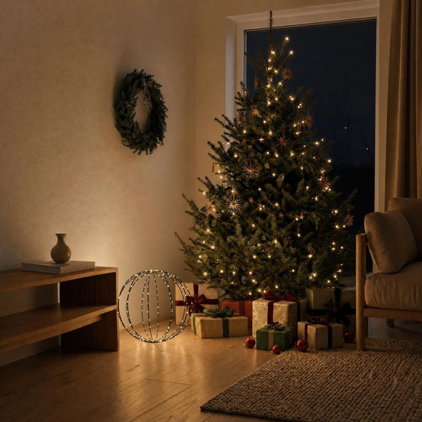 Decoração de Natal LED para exterior LED/2,1W/230V pr. 40 cm IP44 branco quente