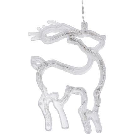 LED Decoração de Natal LED/3xAAA/branco quente rena